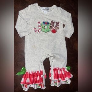 JOY Ruffle Romper. Worn one time, practically new.